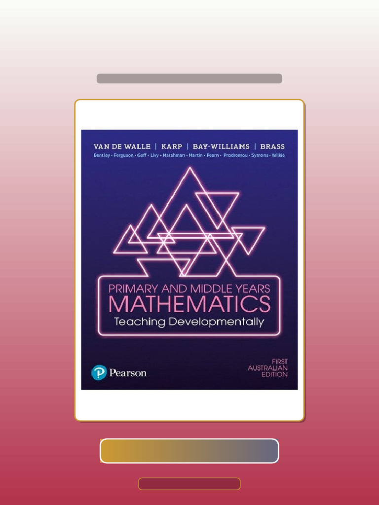 Primary and Middle Years Mathematics Teaching Developmentally Ebook and ...