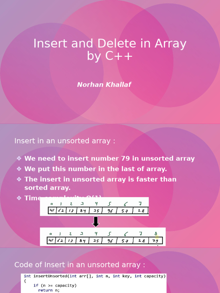 Section 3 - Insert and Delete in C++ | PDF