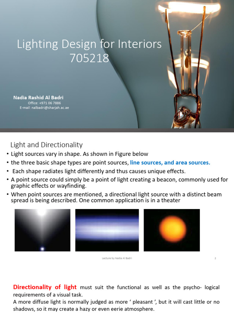 Understanding Light in Interior Design | PDF | Light | Headlamp