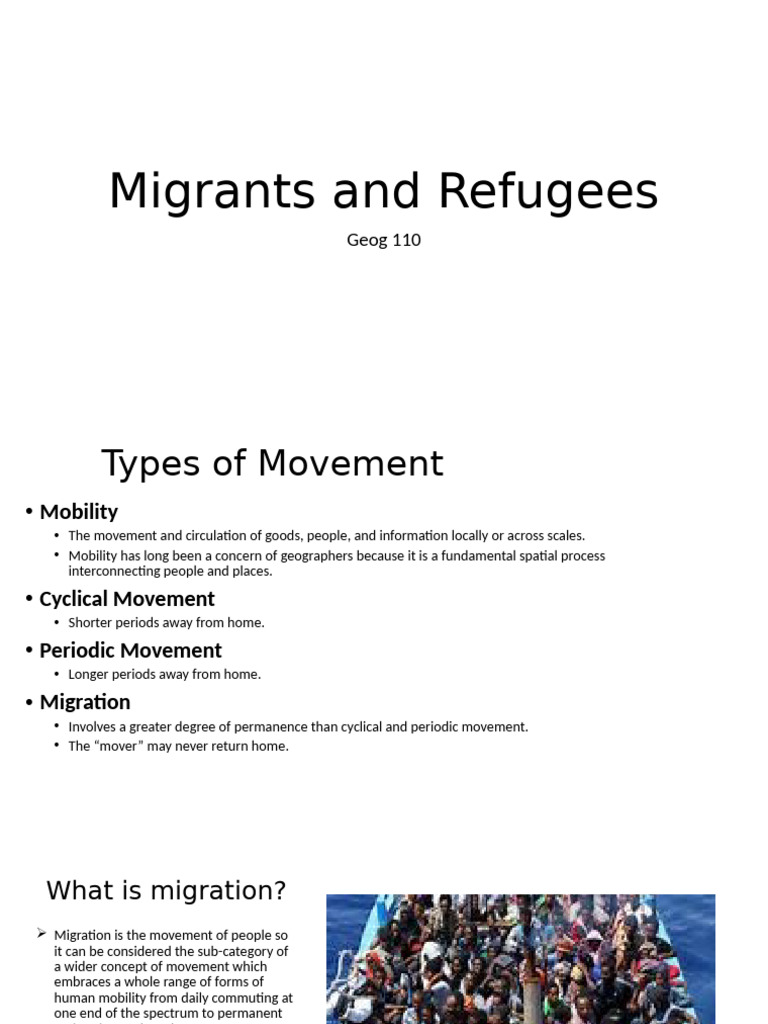 Migration and Refugees | PDF | Human Migration | Illegal Immigration