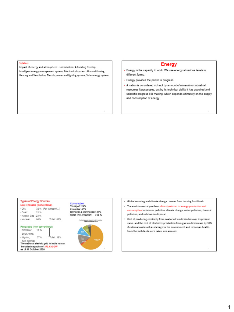 Energy Sources and Environmental Impact | PDF | Greenhouse Gas ...