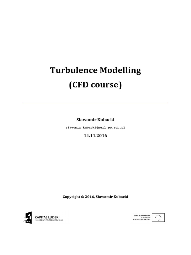 Turbulence Modelling in CFD | PDF | Navier–Stokes Equations | Turbulence