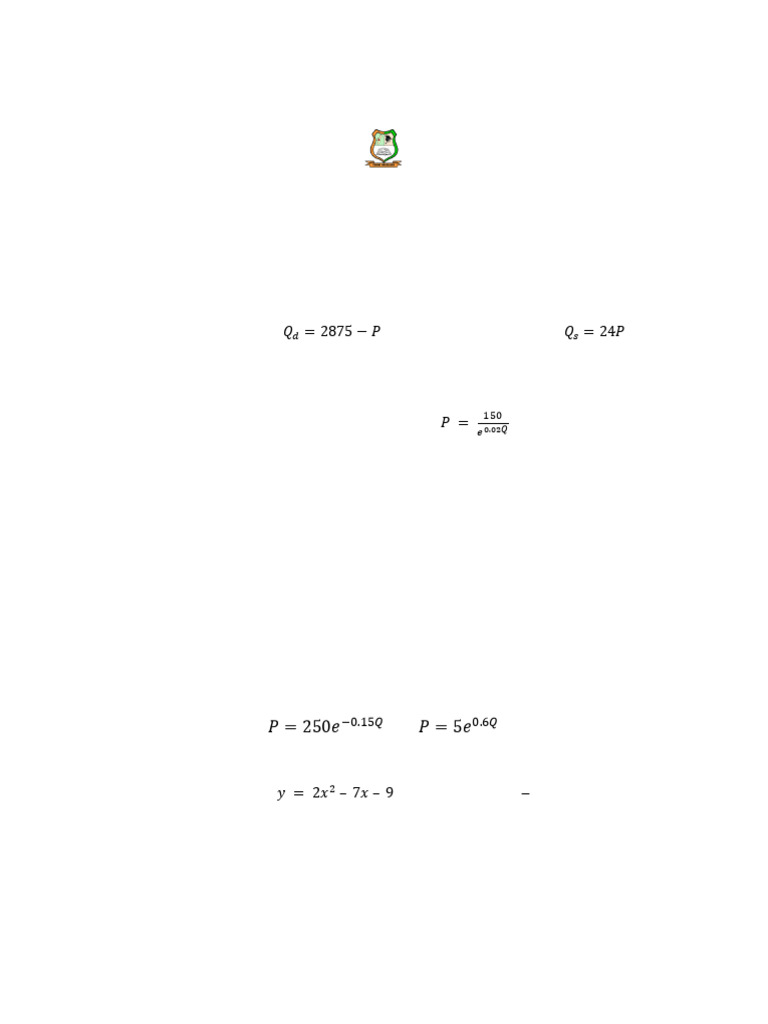 Mathematical Analysis Assignment Overview | PDF | Economic Surplus | Demand