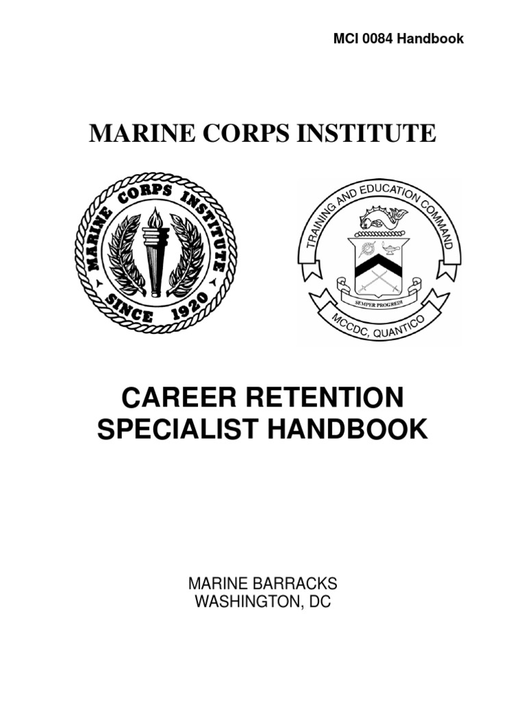 Career Retention Specialist Handbook A Comprehensive Guide to Marine