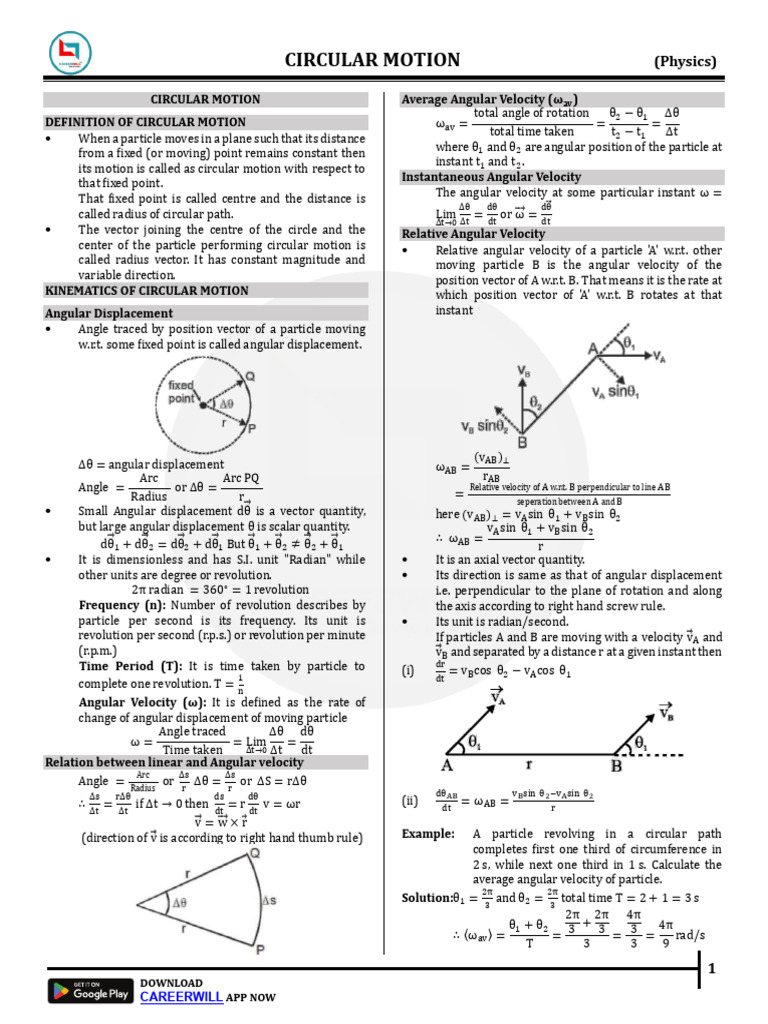 Understanding Circular Motion in Physics | PDF | Acceleration | Force