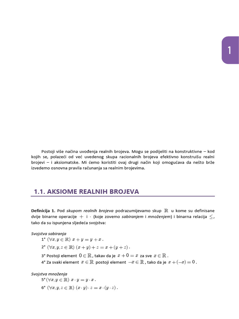 Realni I Kompleksni Brojevi-1-39 | PDF