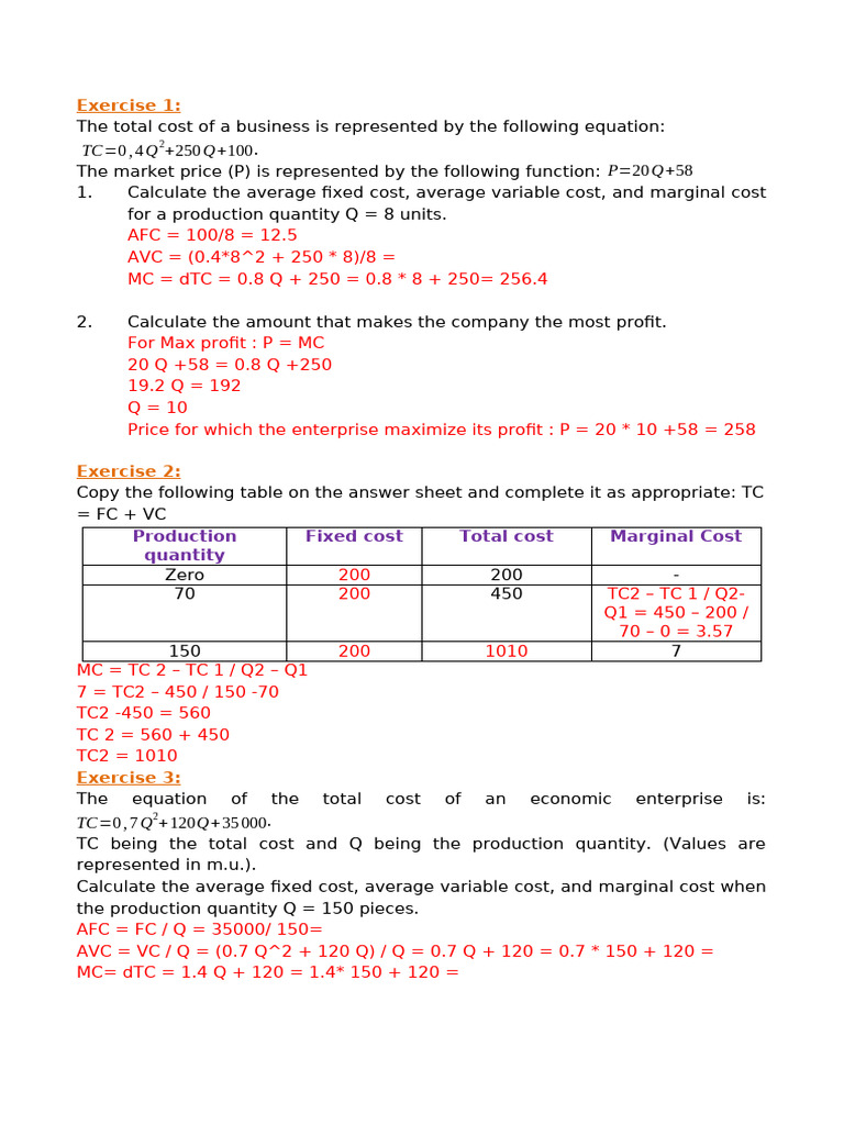 Chapter 8 Costs of Production | PDF | Marginal Cost | Management Accounting