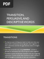 Download Essay-Transition Persuasive and Descriptive Words by Santosh Sum SN92963337 doc pdf