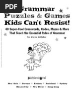 Grammar Puzzles and Games