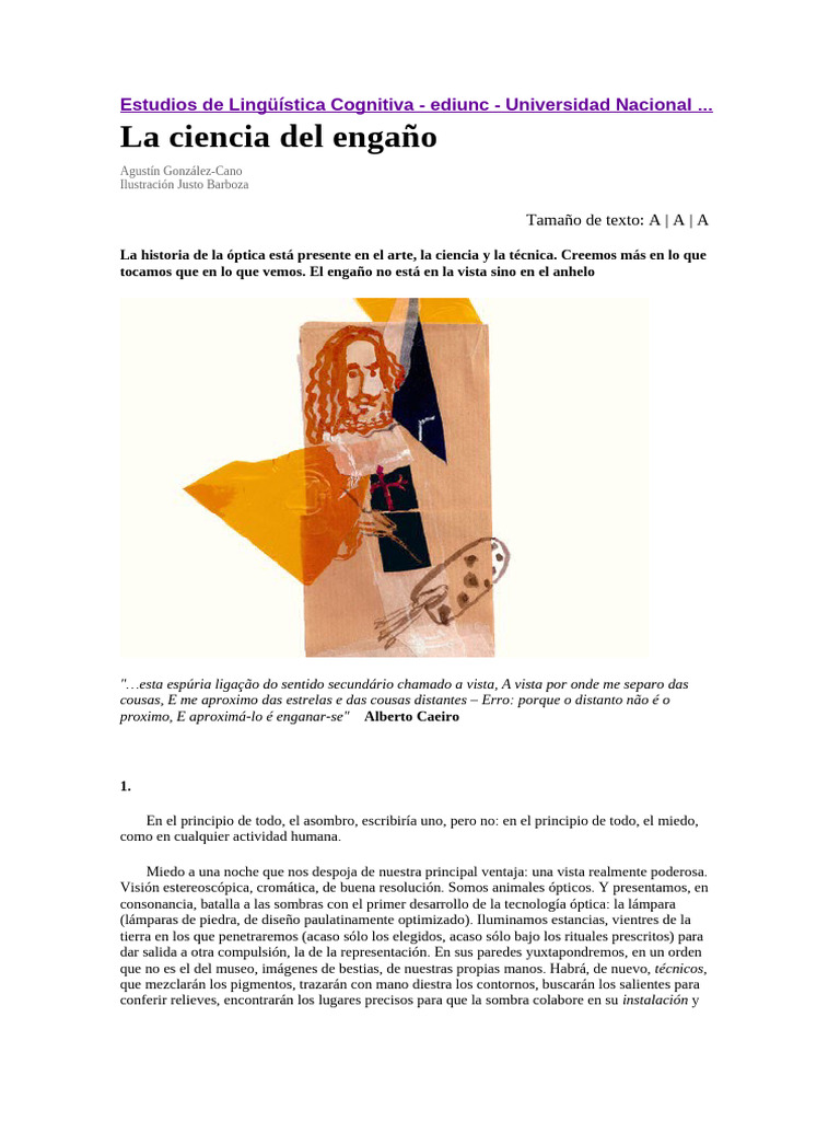 La Óptica: Ciencia del Engaño Visual | PDF | Perspectiva (Gráfica) | Óptica