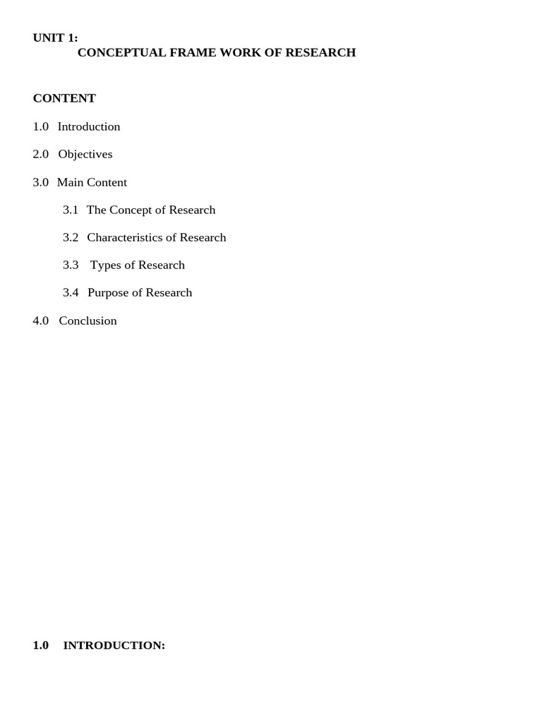 Unit 1 | PDF | Knowledge | Concept