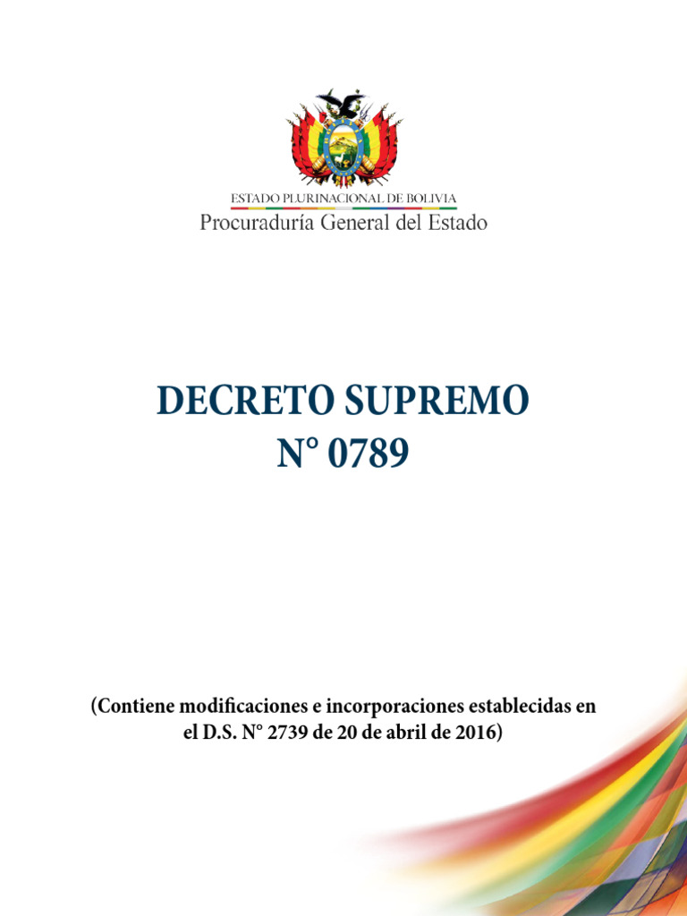 05 DS 0789 | PDF | Estado (política) | Administración Pública
