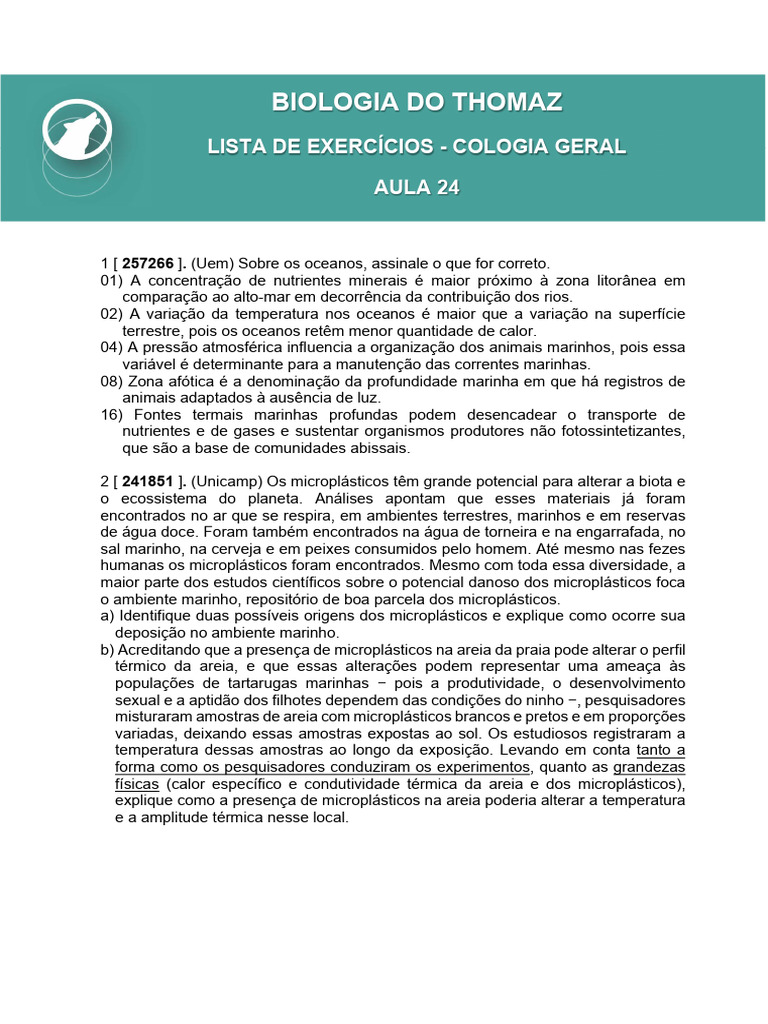 Impactos dos Oceanos e Microplásticos | PDF | Água | Mangue