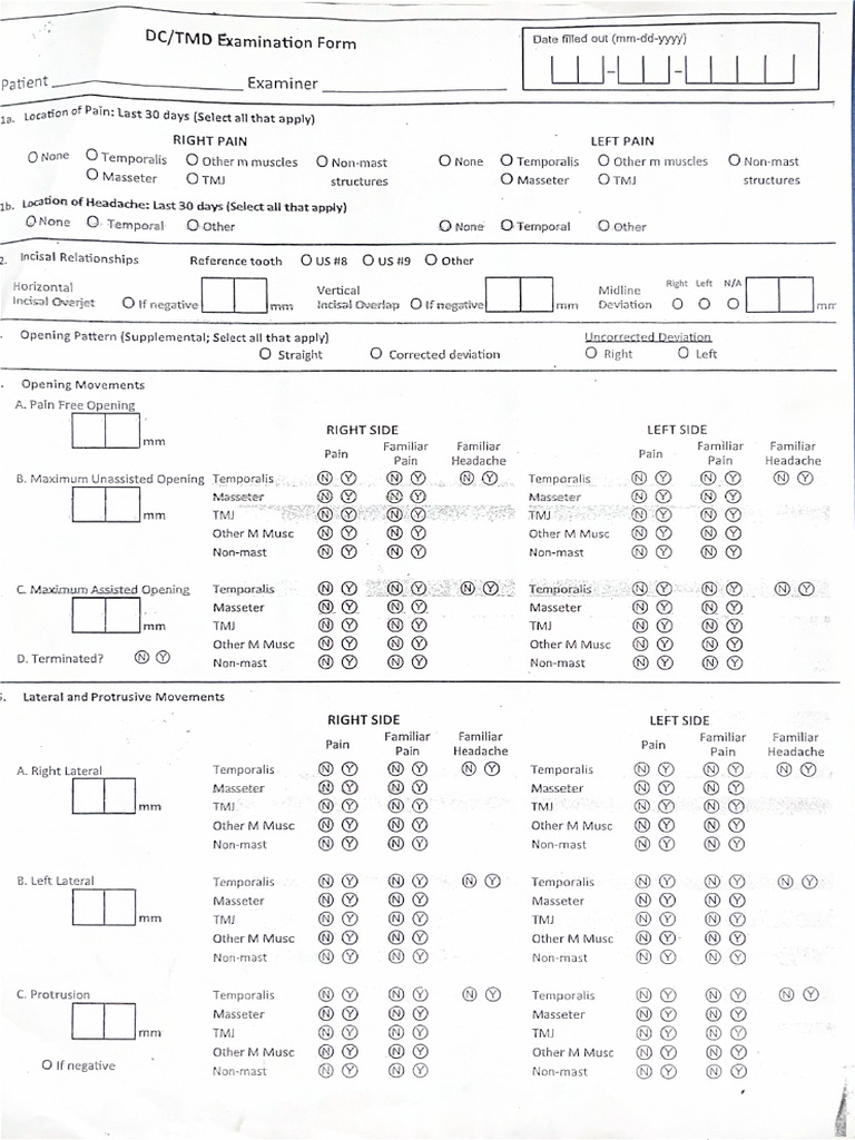DCTMD Examination Form | PDF