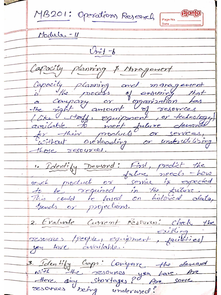 Operations Research (Notes) | PDF