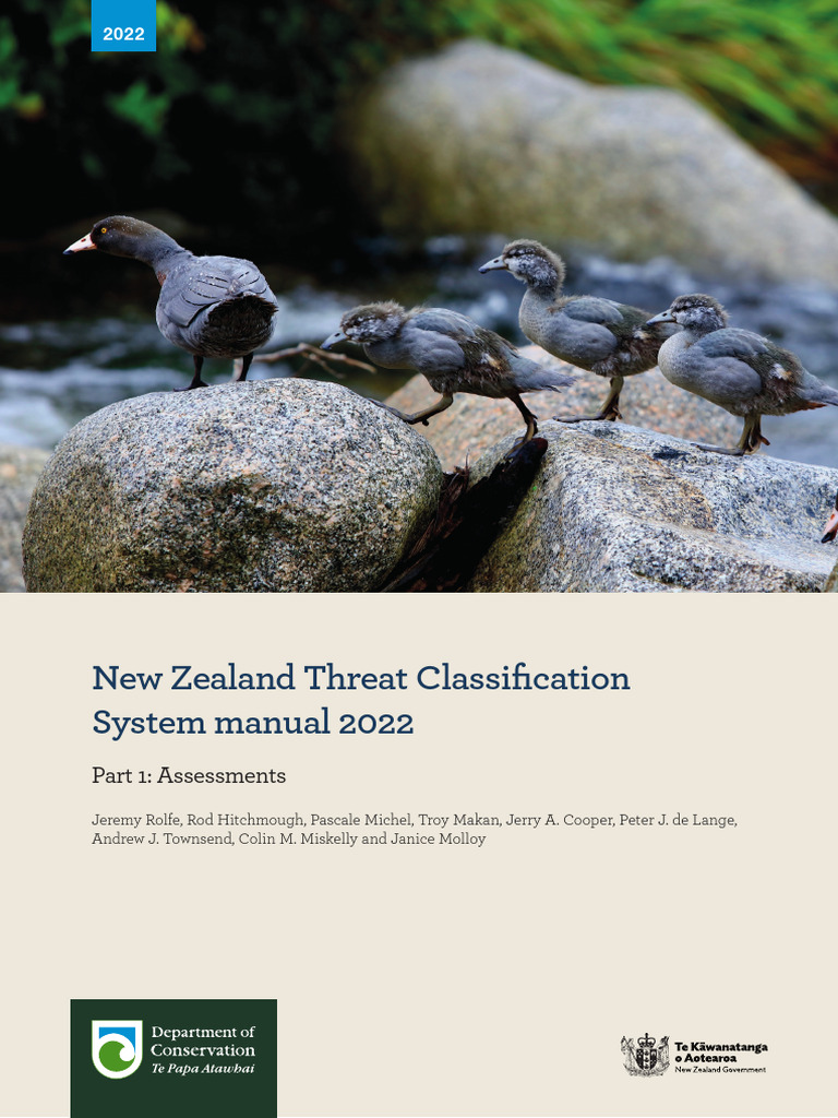 New Zealand Threat Classification Manual | PDF | Conservation Biology ...