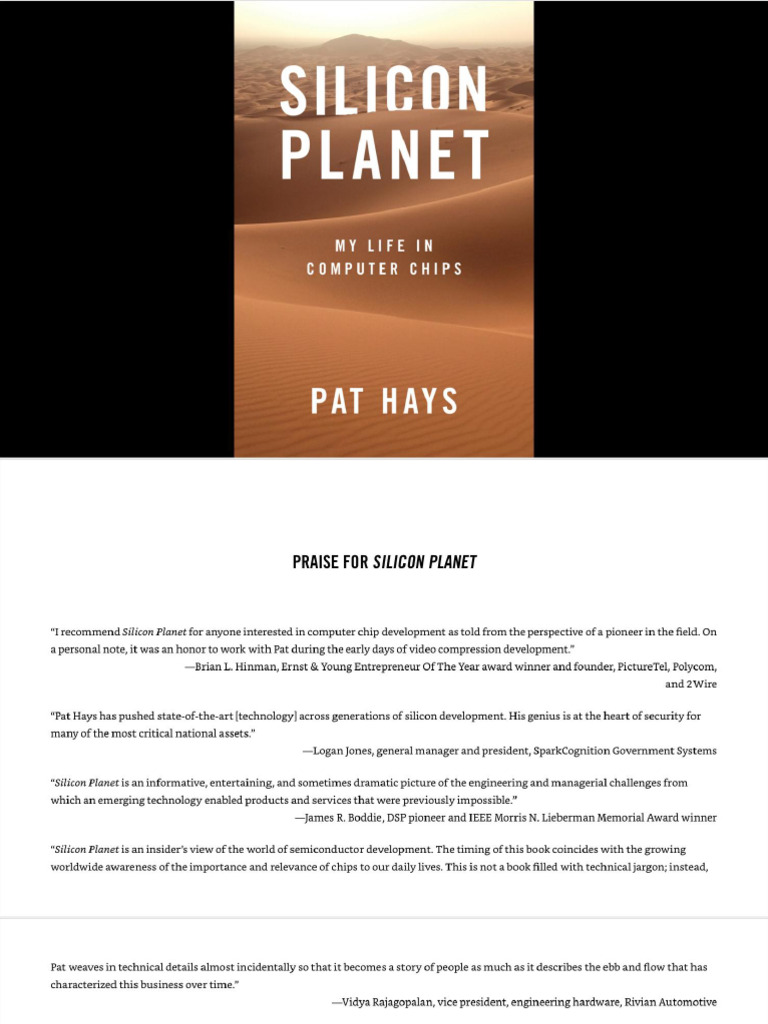 Silicon Planet My Life in Computer Chips (Pat Hays) (Z-Library) | PDF