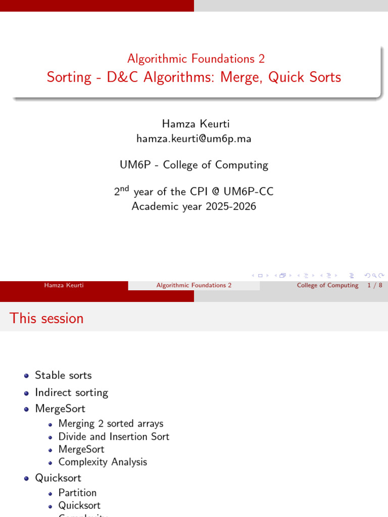 4 D C Sorting Algorithms (1) | PDF | Applied Mathematics | Computer ...