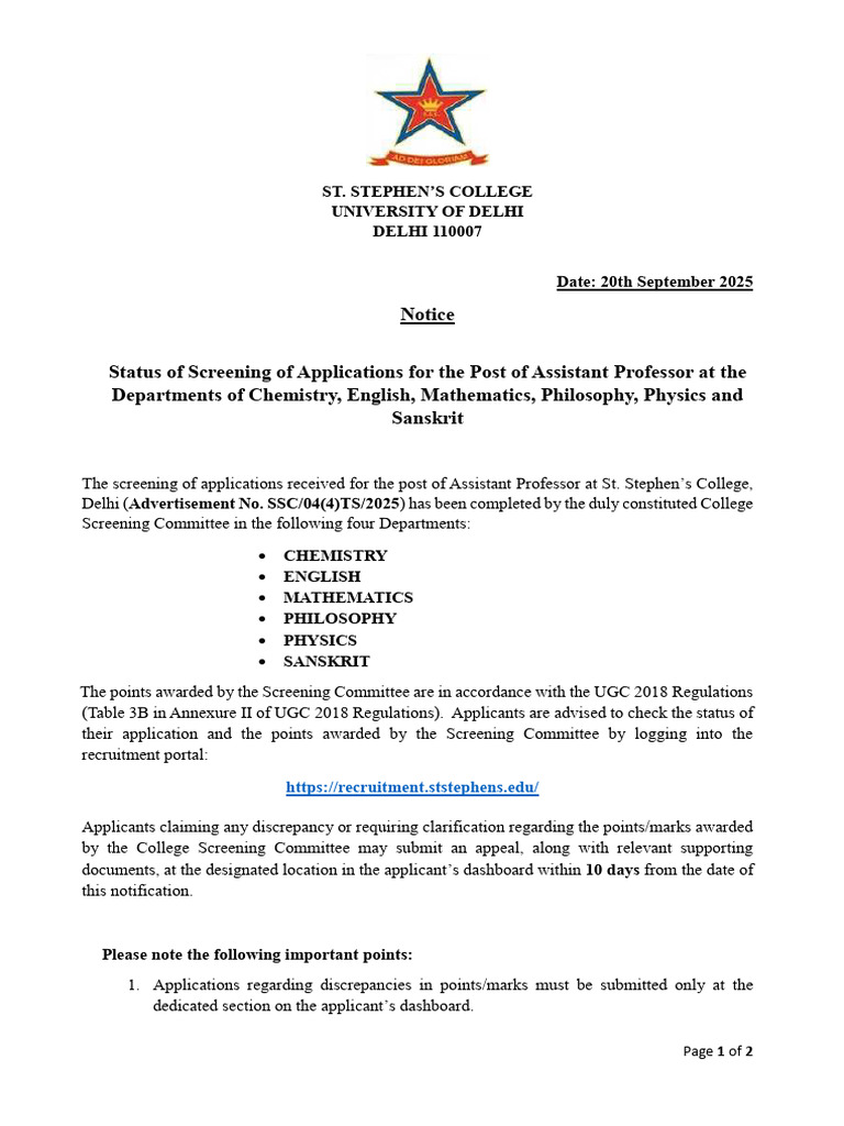 Application Review Status Update | PDF