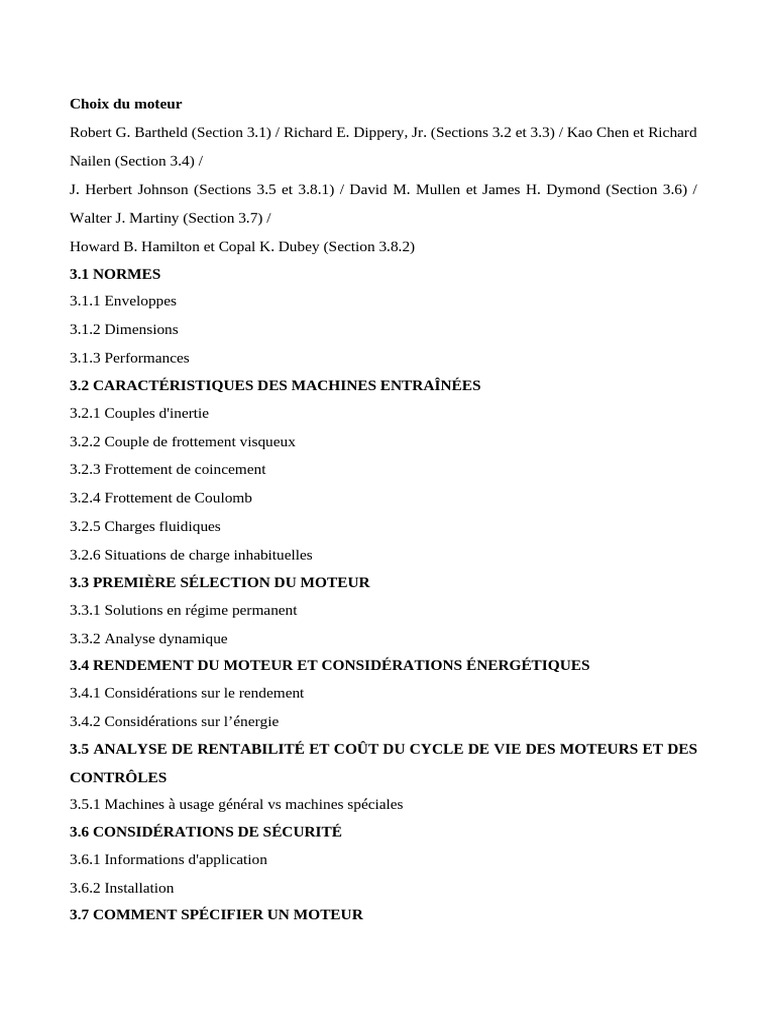 Guide de sélection des moteurs électriques PDF Friction Puissance — free download