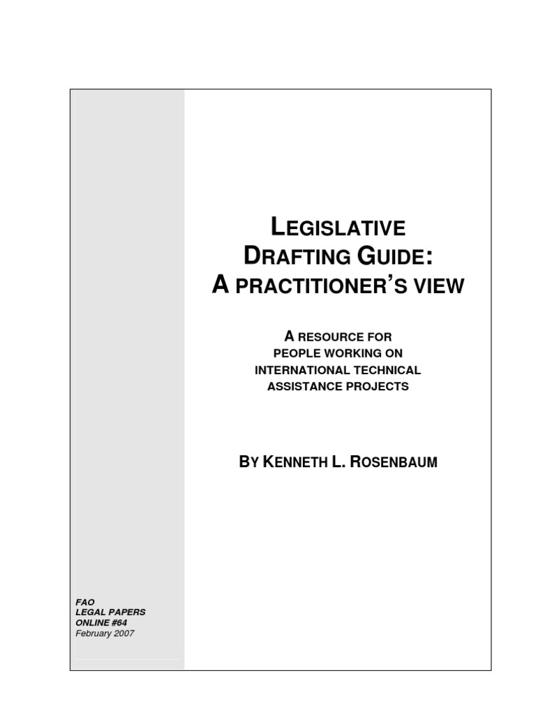 Legislative Drafting Guide PDF