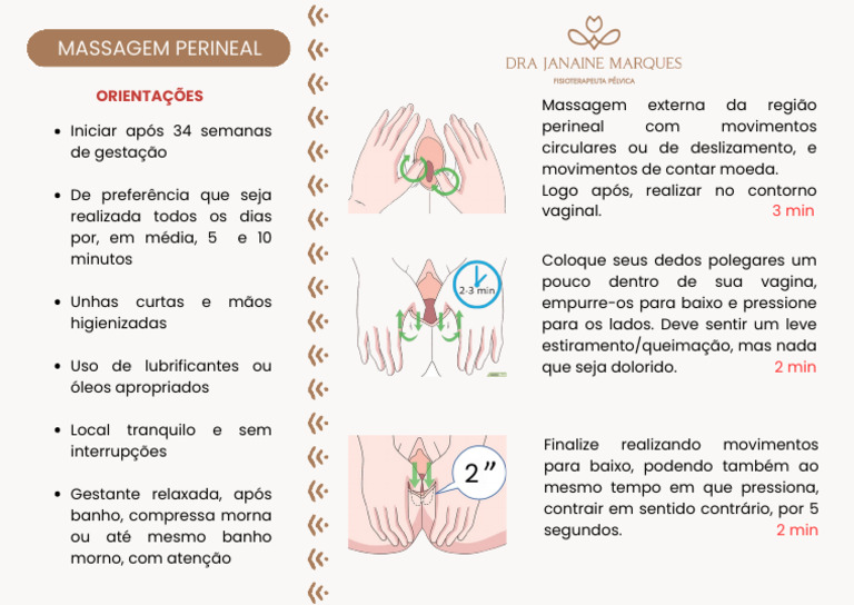 Guia de Massagem Perineal para Gestantes | PDF