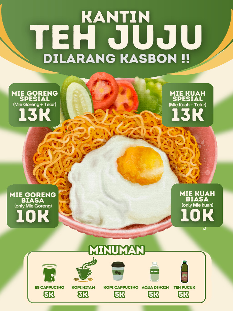 Menu Teh Juju | PDF