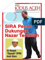 Modus Aceh Sira Pecah Dukungan Nazar Terbelah
