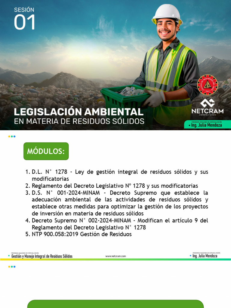 Gestión y Manejo Integral de Residuos Sólidos - Sesión 01 | PDF ...