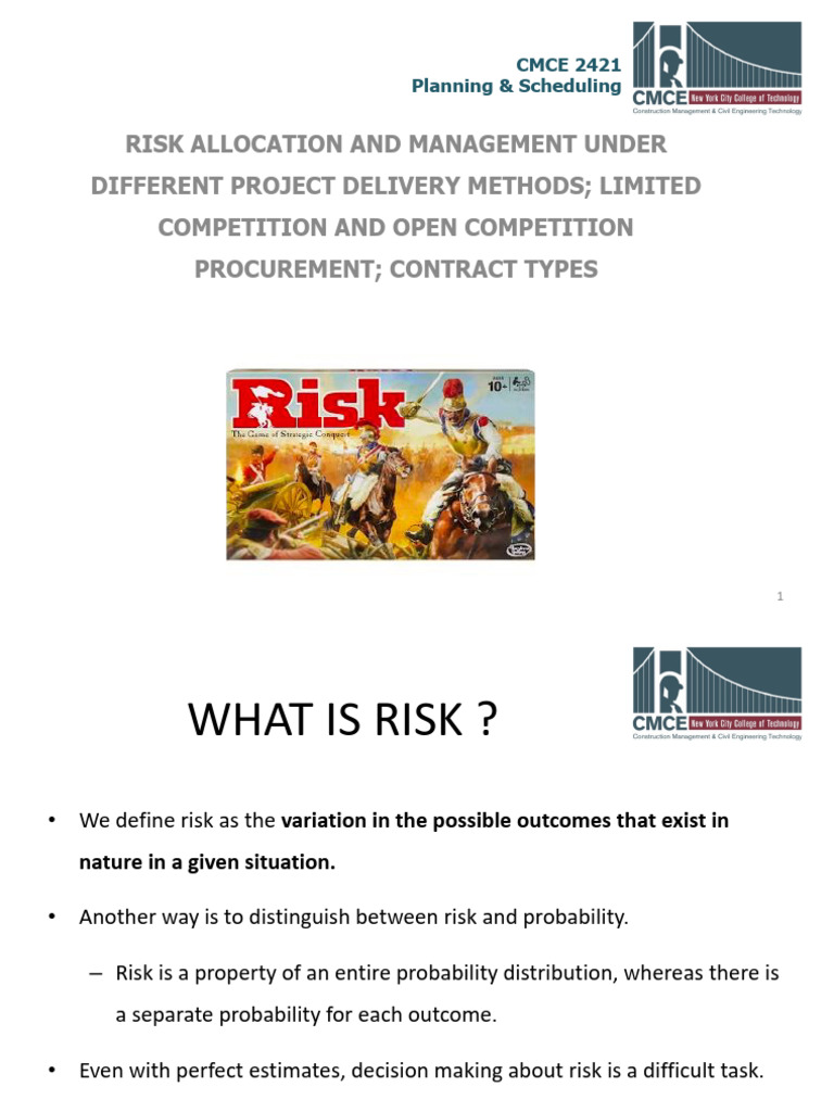 Risk Management in Construction Projects | PDF | Risk | Risk Management