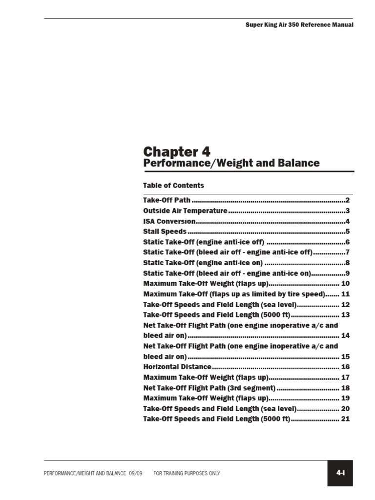 Super King Air 350 Performance Manual | PDF | Flap (Aeronautics ...