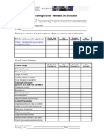 Training Evaluation Template