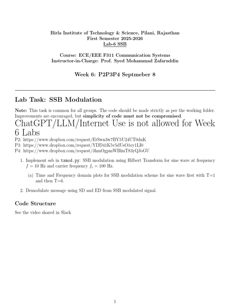 Lab Week6 | PDF