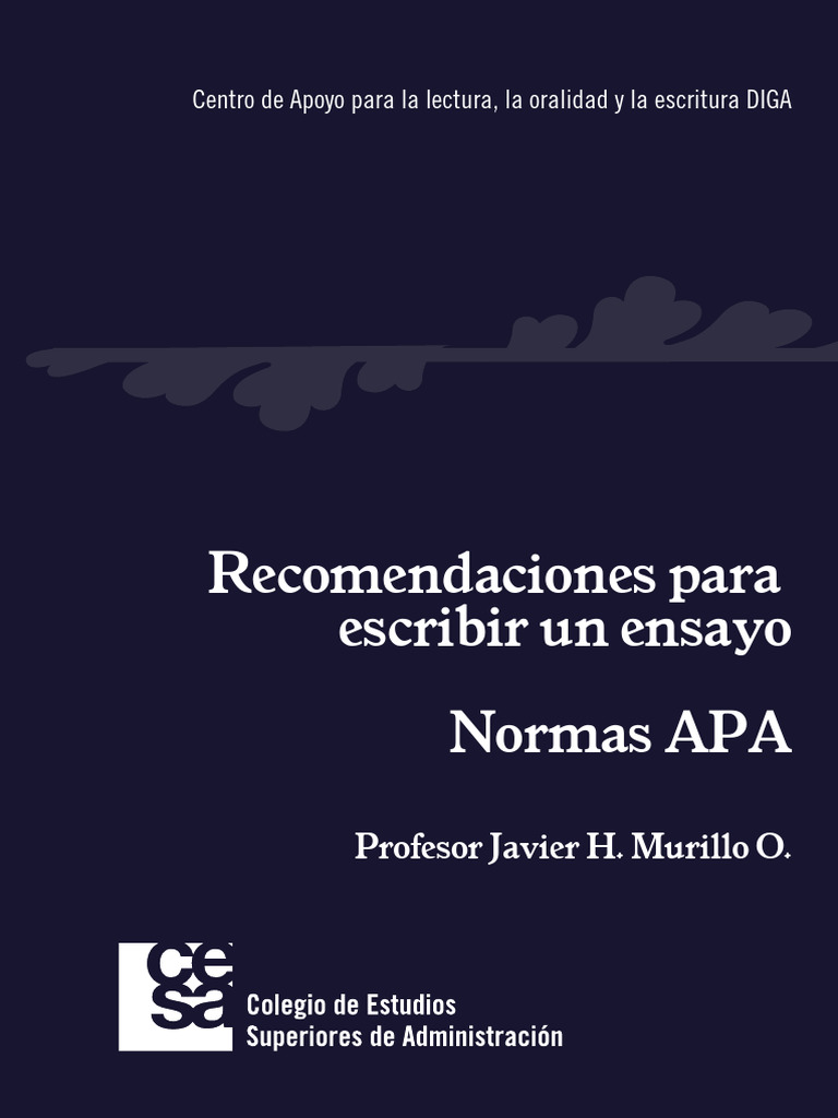 Guía para escribir ensayos en APA | PDF | Estilo apa | Citación
