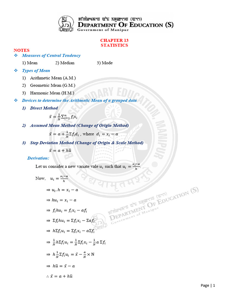 Chapter 13 | PDF | Mode (Statistics) | Mean