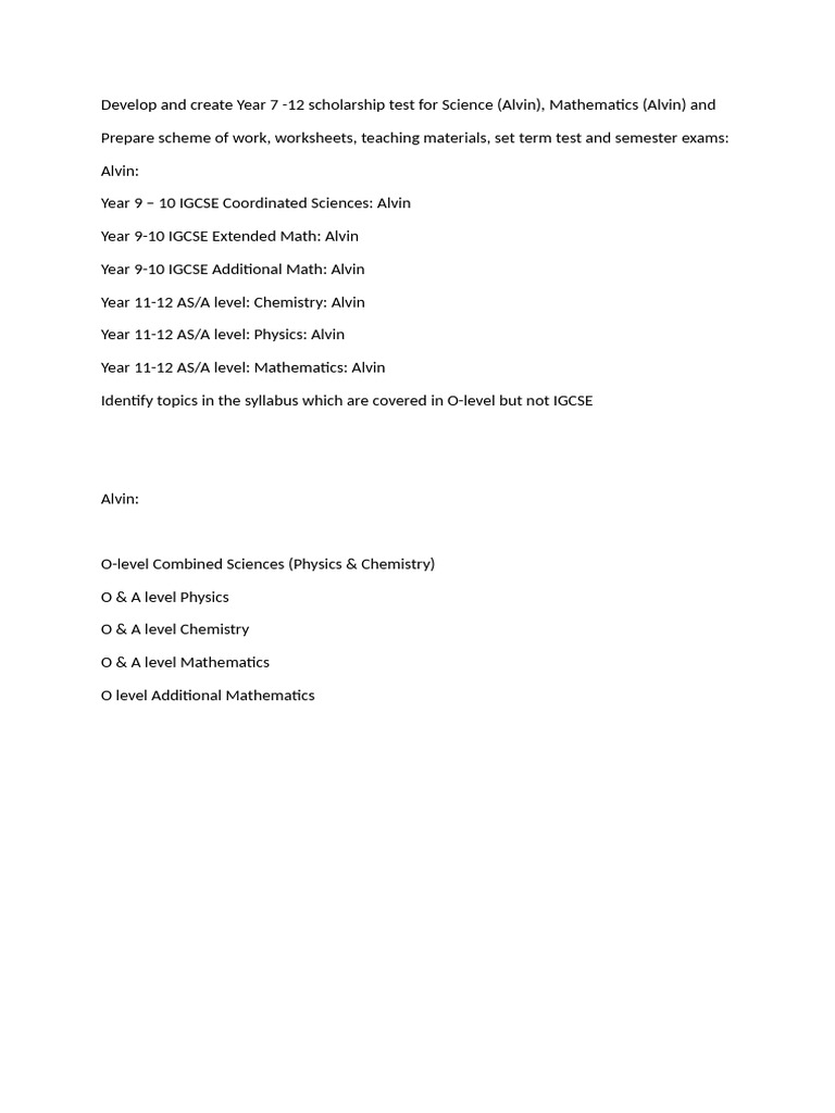 Tasks | PDF