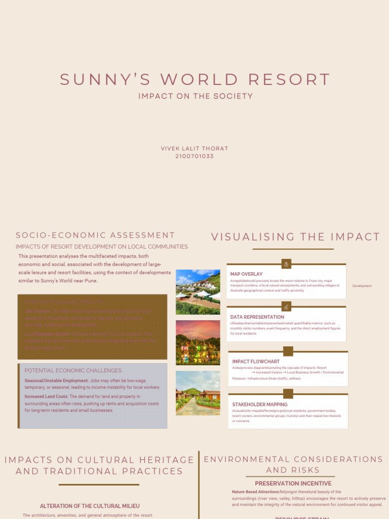 Socio-Economic Impact of Sunny's Resort | PDF | Forests | Natural ...