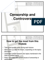 01 Media Studies - Censorship & Controversy WK 1