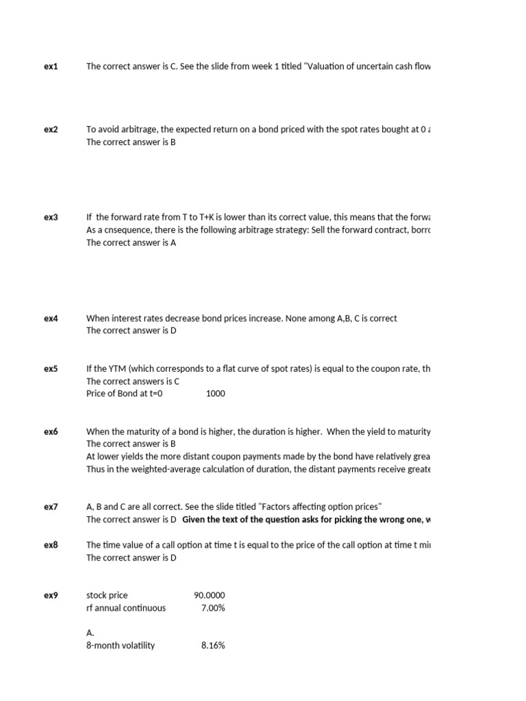 Financial Market Concepts and Strategies | PDF | Option (Finance ...