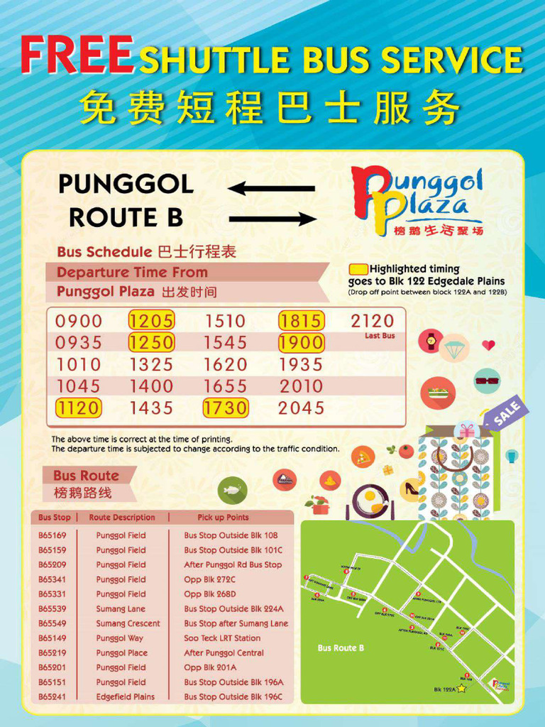 Punggol Plaza Shuttle Bus Route B | PDF