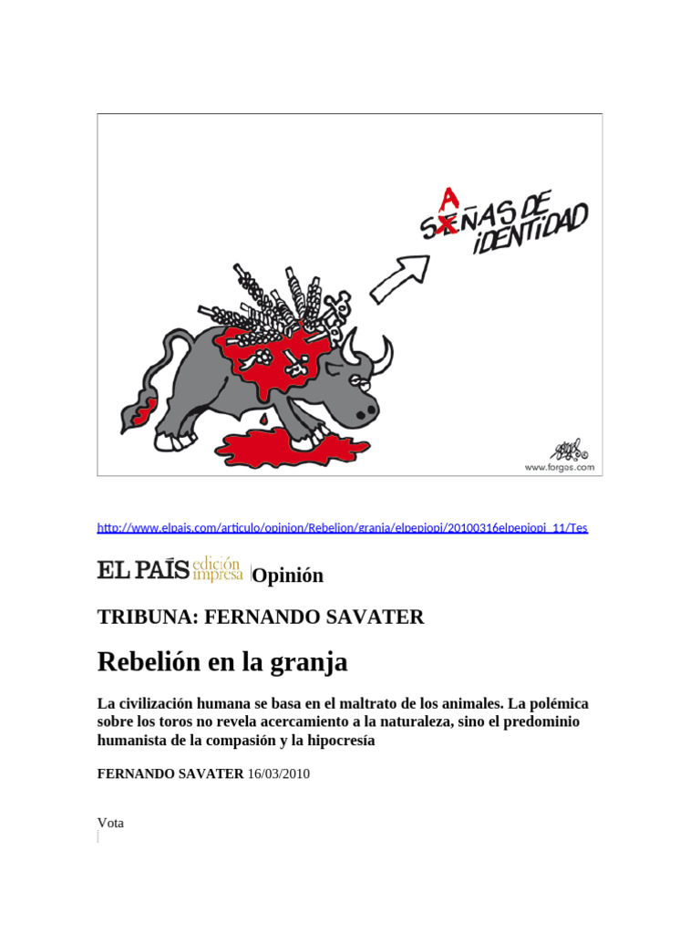 Artculos Sobre Abolision de Corridas de Toros | PDF | Toreo | Cataluña