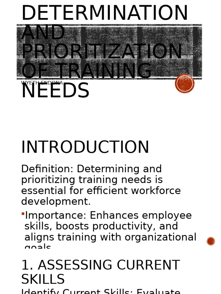 Training Needs Assessment Guide | PDF