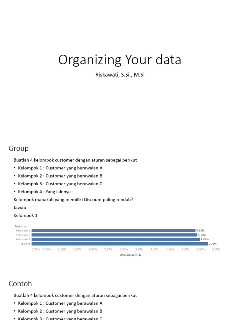 3 Organizing Your Data | PDF
