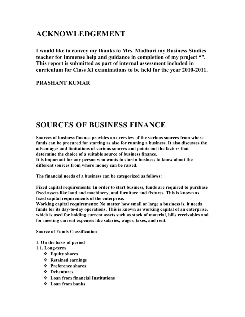 Sources of Business Finance Overview | PDF | Capital Requirement | Stocks