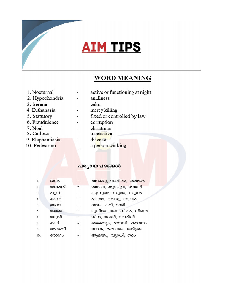 Aim Tips 9 | PDF