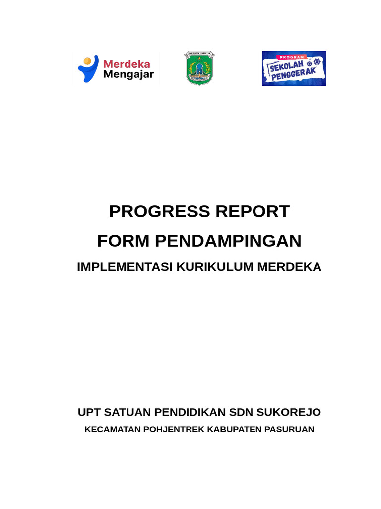 Cover Progress Report | PDF