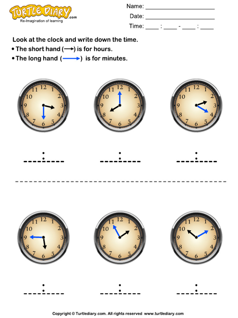 Reading Analog Clocks | PDF