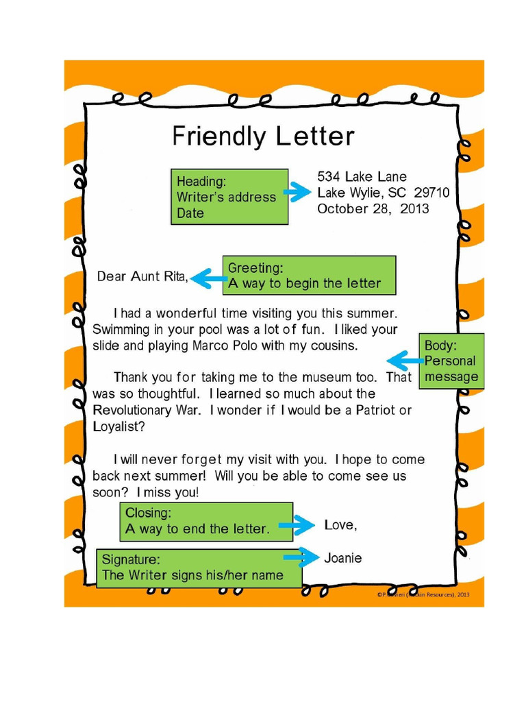 Friendly Letter | PDF
