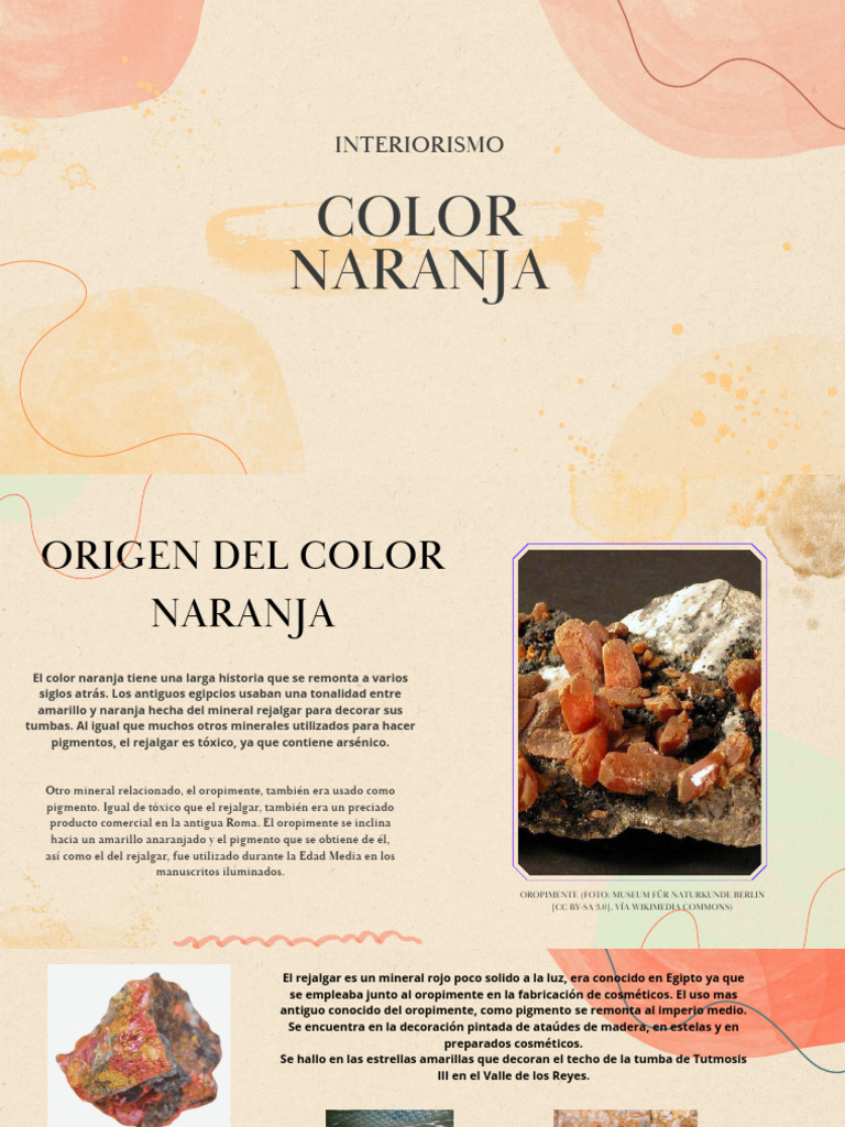 Color Naranja | PDF | Color | Pigmento