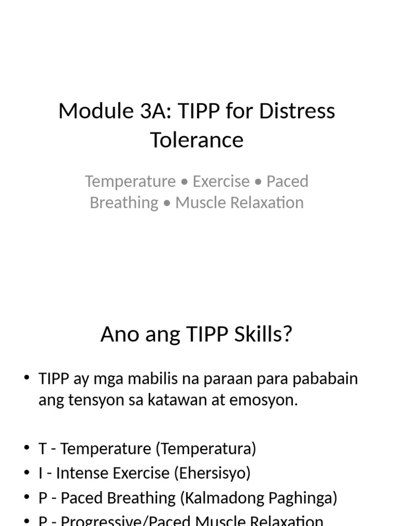 TIPP Module3A Presentation | PDF